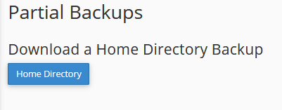 Download a Home Directory Backup