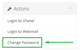 FrogDen Change cPanel Password