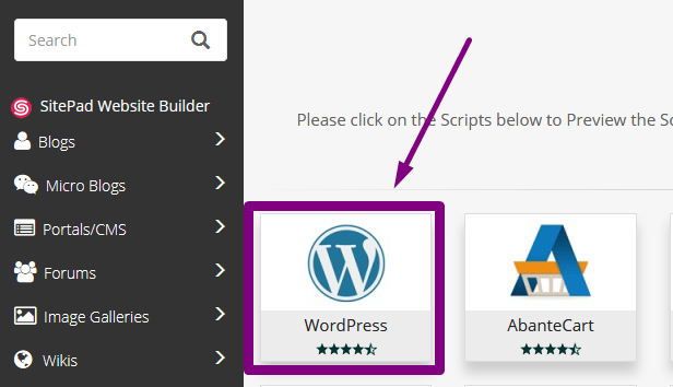 Softaculous WordPress icon