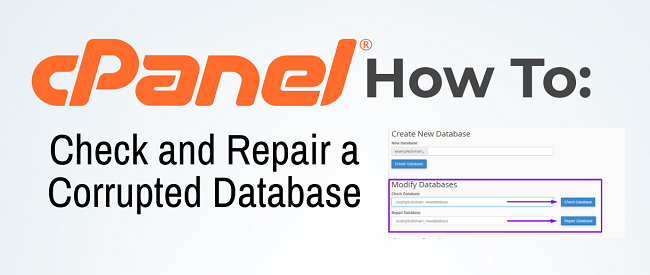 cPanel: How to Check and Repair Corrupted Database