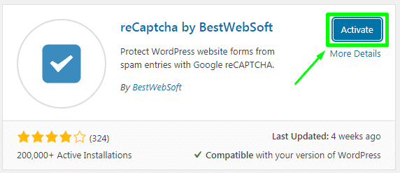 how to add recaptcha to wordpress
