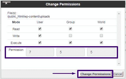 WordPress File Permissions