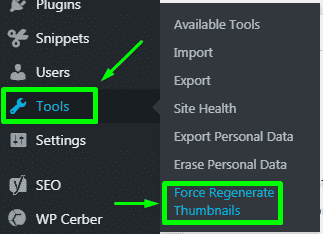 Regenerate WordPress Thumbnails