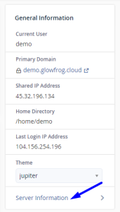 How to Find Your Server Name or IP Address - GlowFrog Hosting