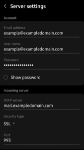 How to setup email in android phone