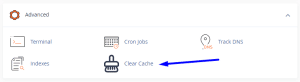 cPanel Clear Cache